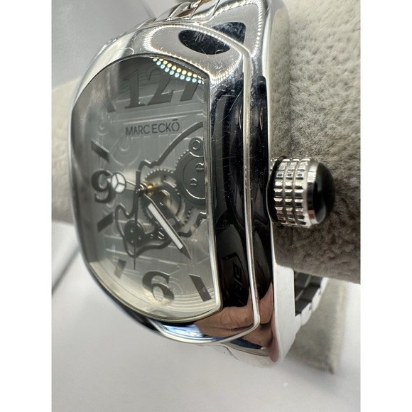 Marc Ecko E11032G1 Mens The Rhino Watch 39MM 8" New Battery Stainless Steel V - Picture 2 of 8